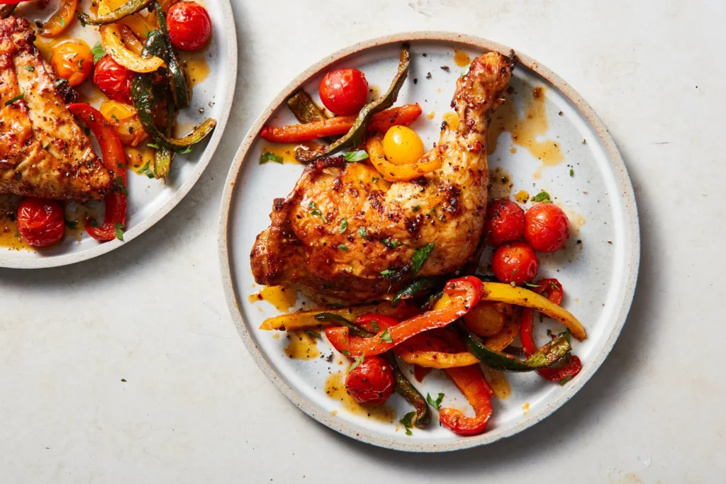 Paprika Chicken with Peppers and Tomatoes