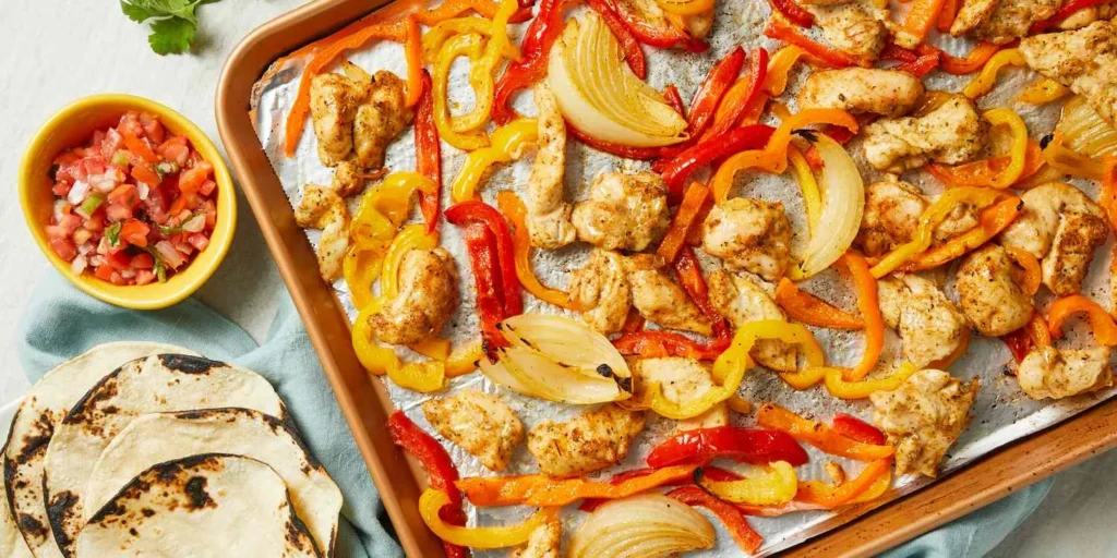 Sheet Pan Chicken Fajitas