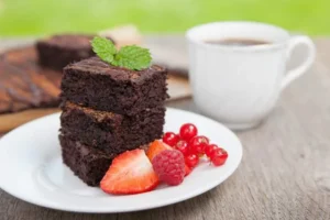 Coconut Flour Protein Brownies