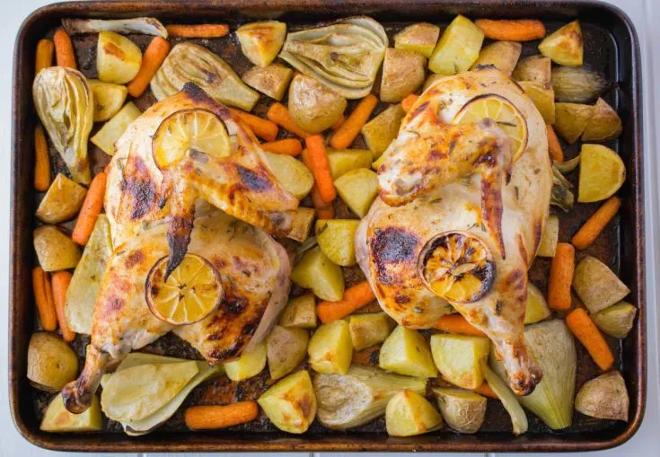 Sheet Pan Roasted Chicken